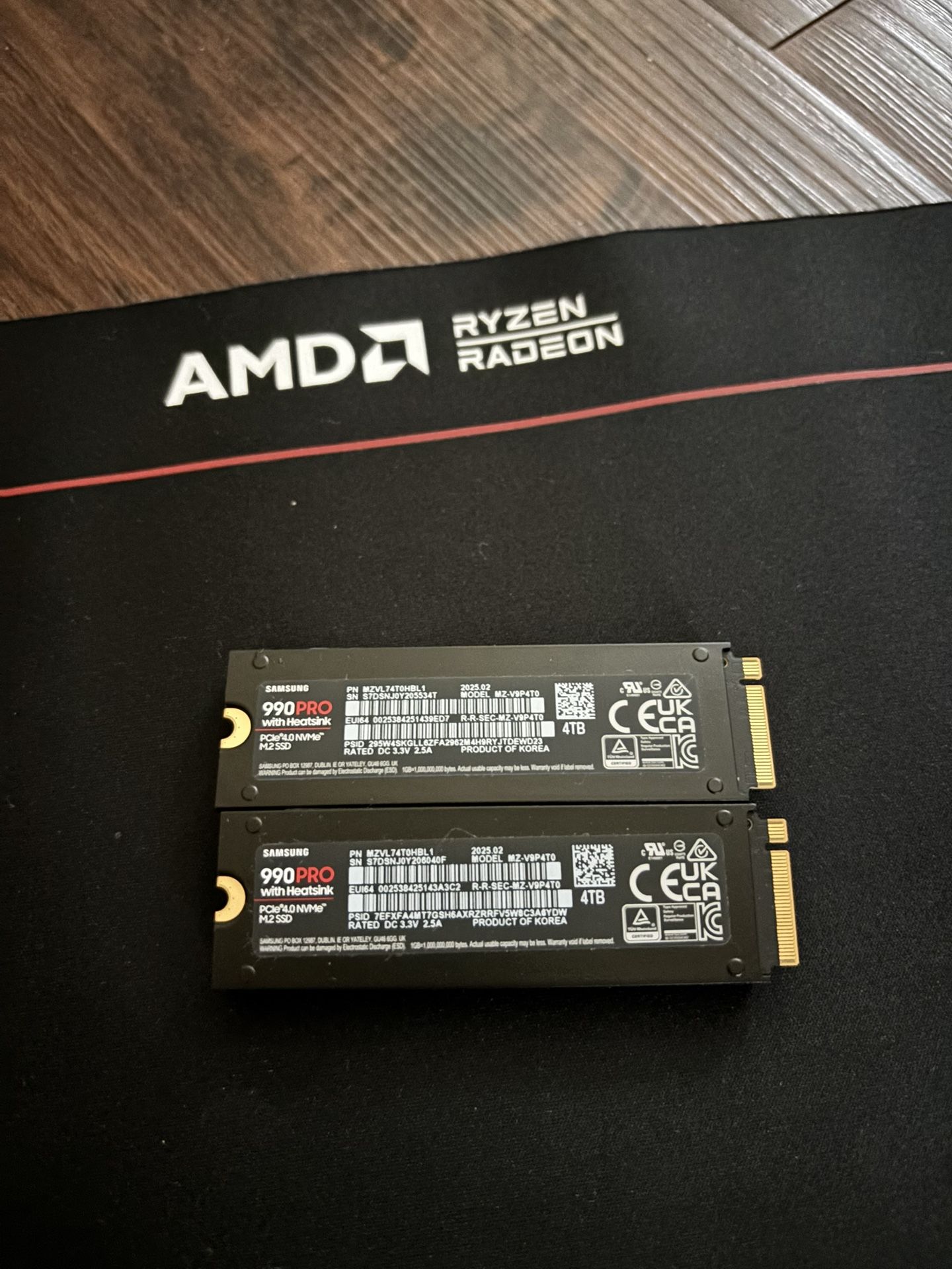 GAMING SSD 4TB M.2 990s Pro With Heatsink READ DESCRIPTION NOT BOX 📦 PICK UP ONLY NO TRADE👉FIRM ON PRICE👈 💲180 EACH 👀 ONLY CASH 💵