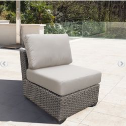 TK Classic 6" Outdoor High Back Cushion for Chair in Cream