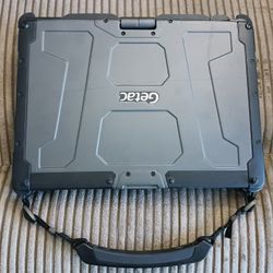 Full Rugged Touchscreen Getac Mil Spec Laptop Intel Core i7 12 GB RAM 256 GB SSD Webcam HDMI Wi-Fi Wireless Windows Professional OS 