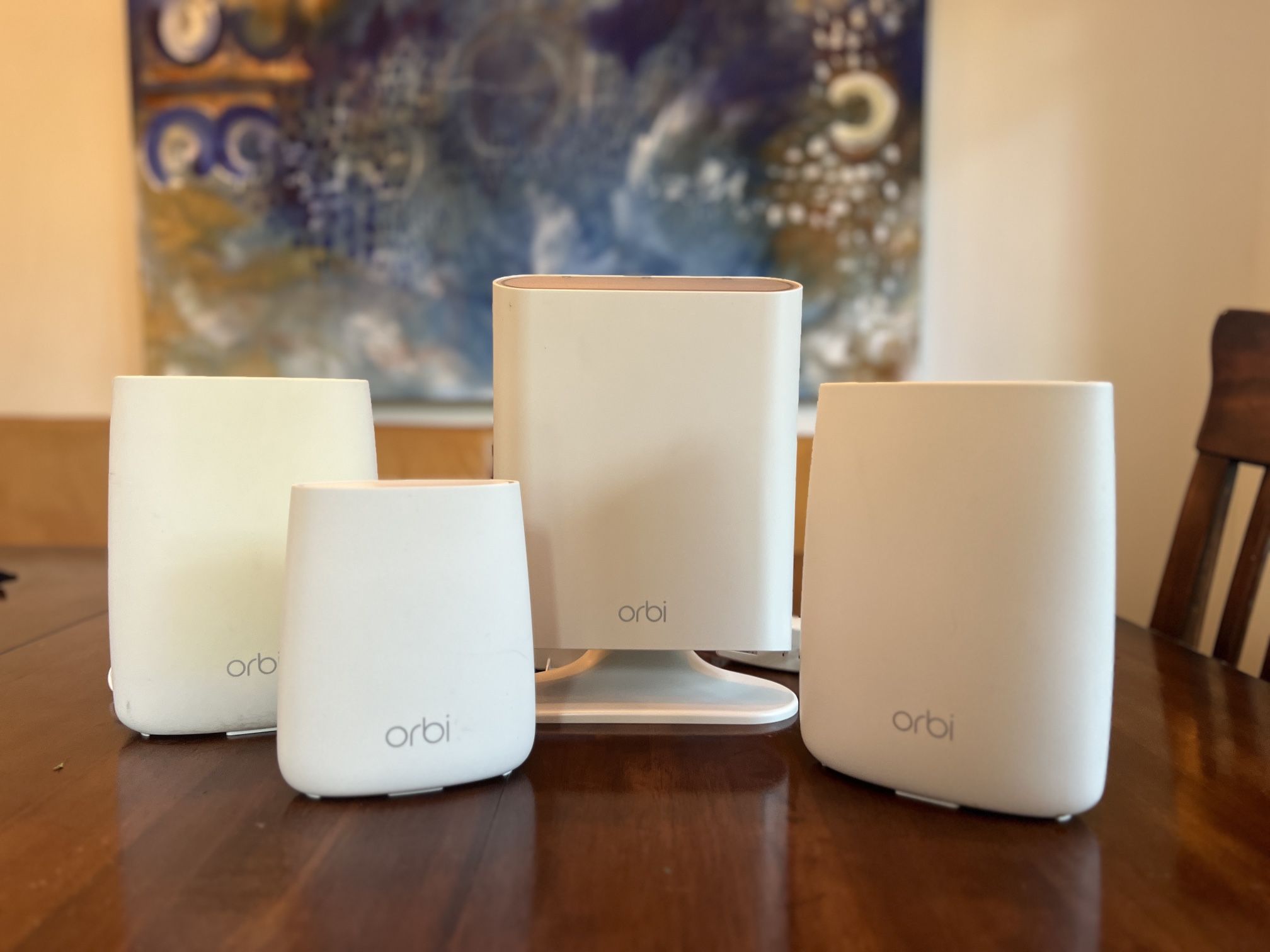 Orbi WiFi Mesh system Tri-Band System (Router, two Satellites, and Outdoor extender