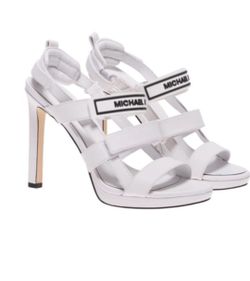 MICHAEL KORS NWT/BOX Demi Sandal Optic White SZ 11 Woman's