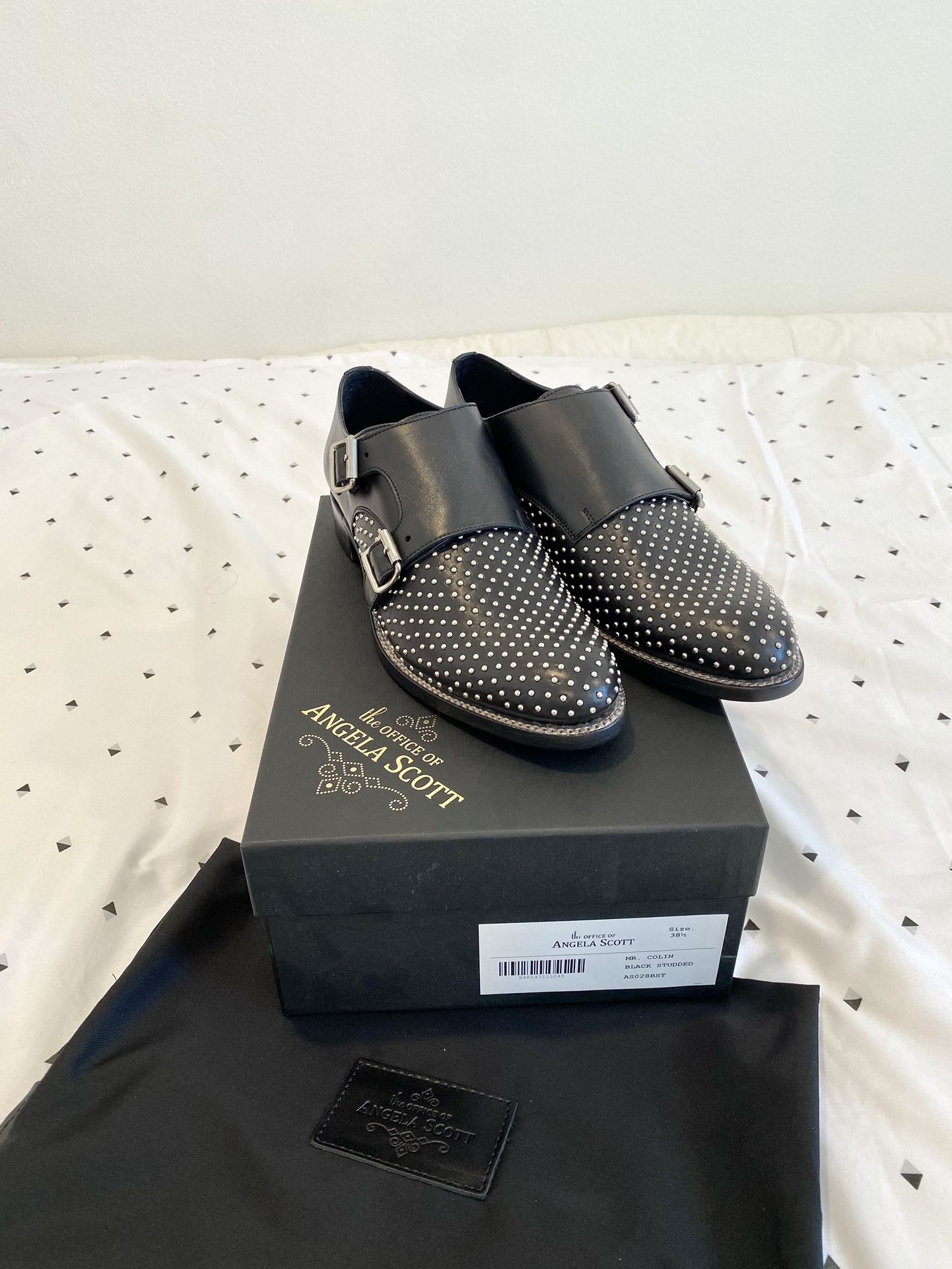 Office of Angela Scott Mr. Colin Monkstrap Black Studded