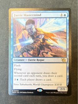 MTG Faerie Mastermind 0058/281 Rare FOIL March of the Machine MOM NM Magic