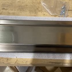 12 Inch Nickel Plated Brass Mail Slot