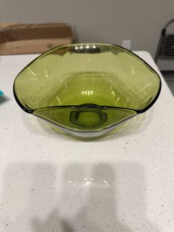 Vintage Green Decorative Bowl