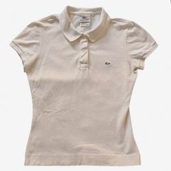 Lacoste Girl Classic White Polo Shirt Short Sleeve