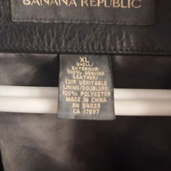 Vintage XL Banana REPUBLIC LEATHER JACKET 