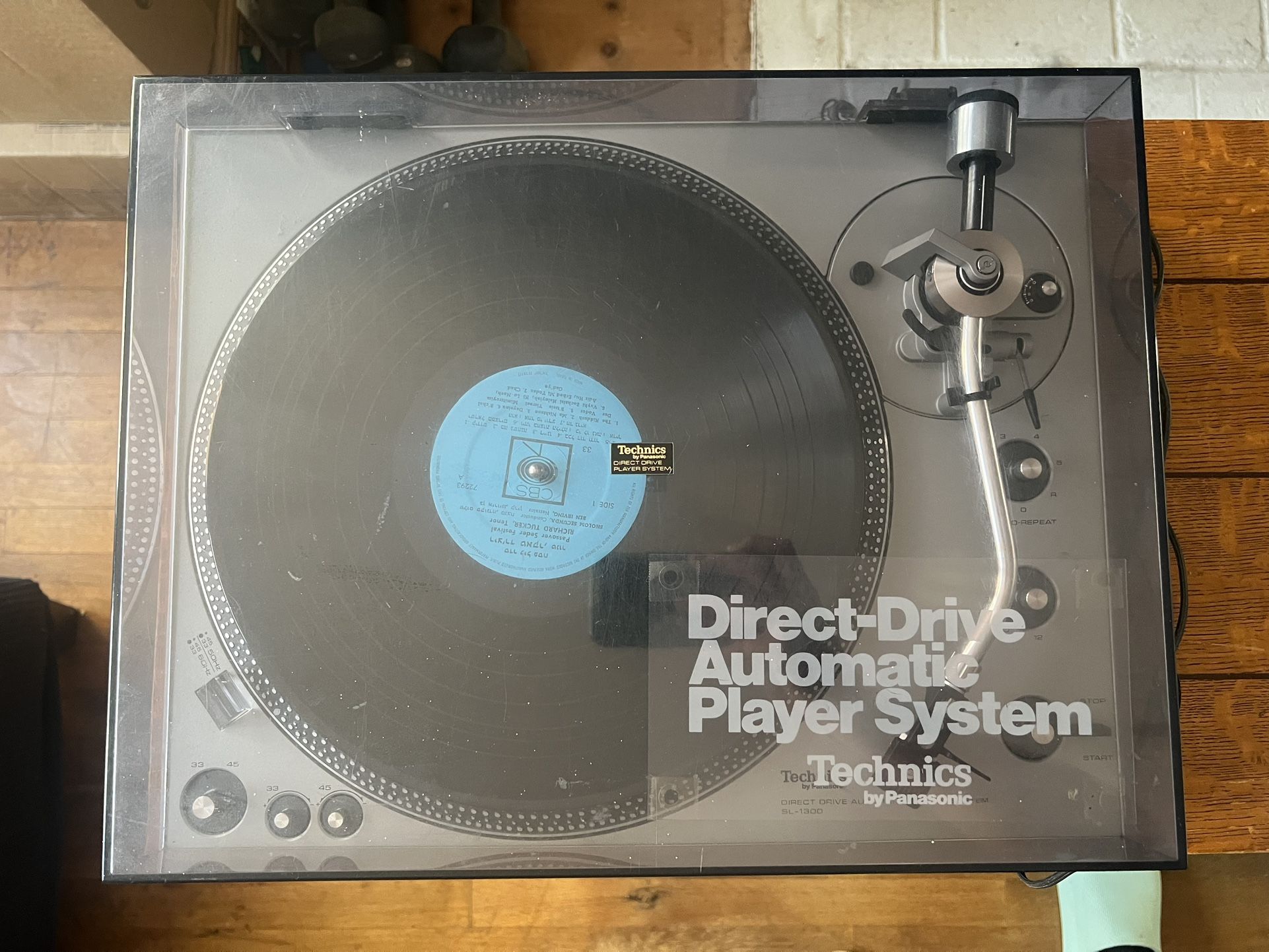Technics By Panasonic SL-1300 Record Player Turntable