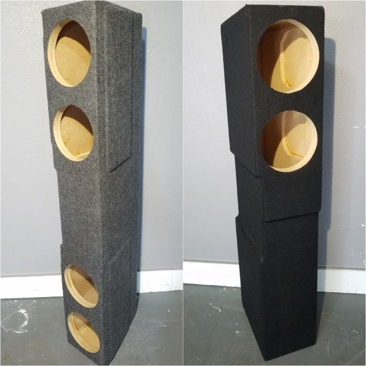 NEW 2007-2020 Chevy Silverado Gmc sierra Crew cab Speaker box for 8 inch subs/Cajones Para bocinas Size 8"