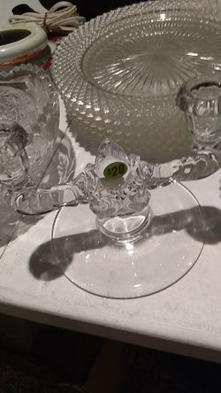 Crystal candle holder