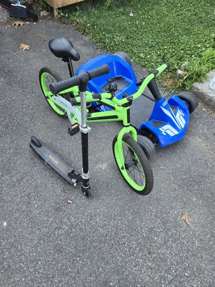 Kids Bike, Scooter, Electric Go Cart