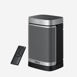 Dreo Space Heater Indoor, 1500W Portable Heaters for Indoor use with Remote, PTC Ceramic Electric Heater for Bedroom with Thermostat, 70°Oscillation,