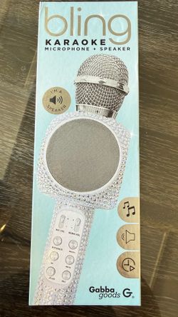 Bling karaoke, microphone and speaker