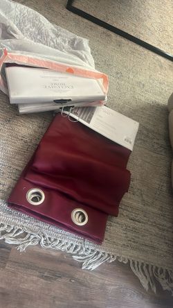 3 Sets Of Indoor Outdoor Sateen Blackout, Gourmet Burgundy Curtains