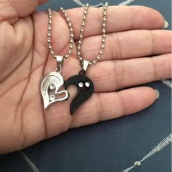 I Love You Heart ❤️ Couple Necklaces 