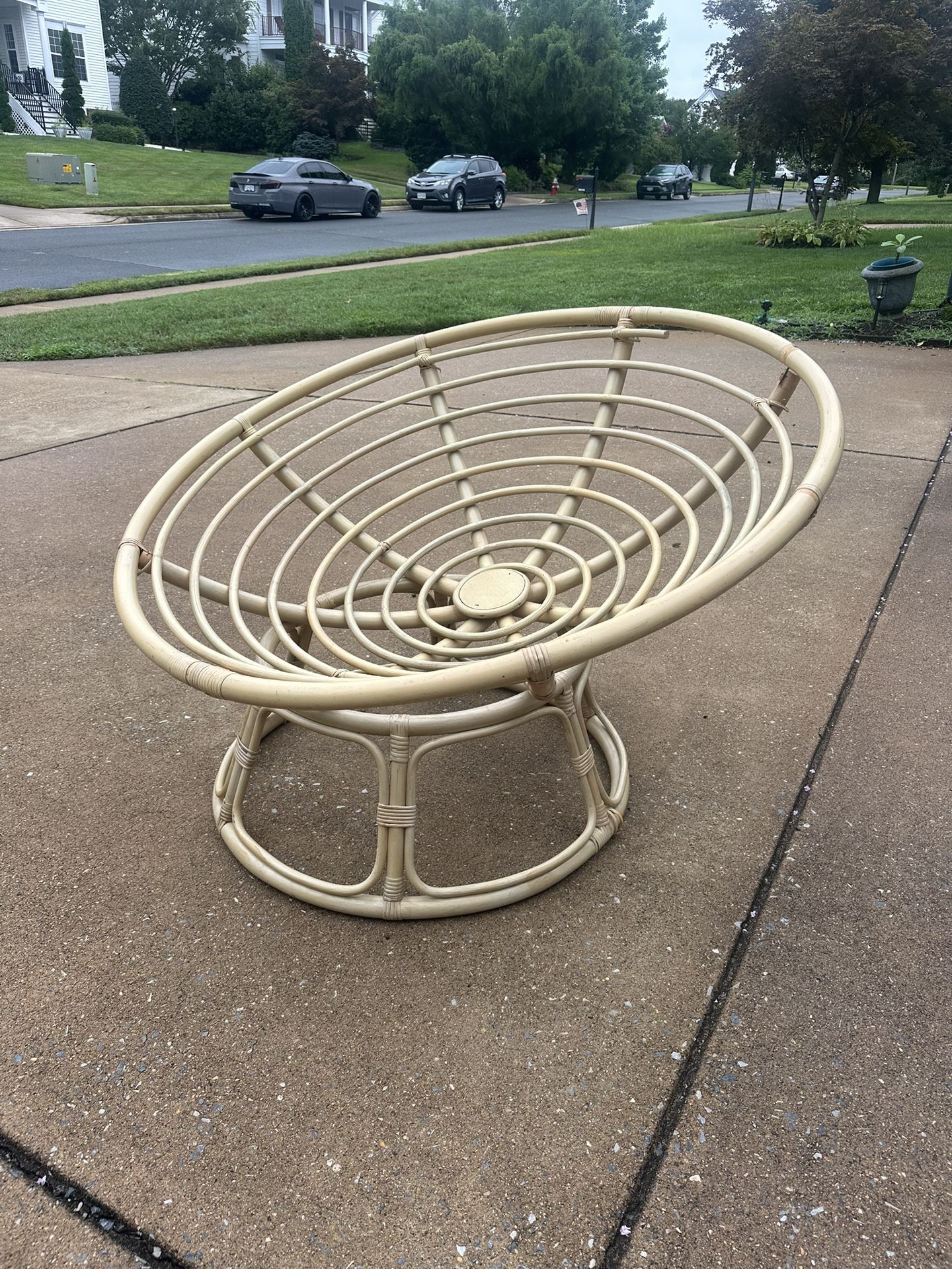 Vintage Light Papasan Chair