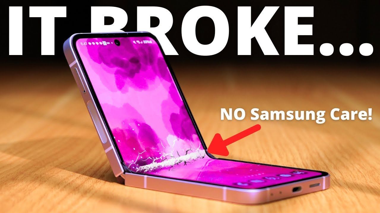 Samsung Galaxy Z Flip 6 Inner Fold Screen Creased or Broken? Flexible Display Fix Houston