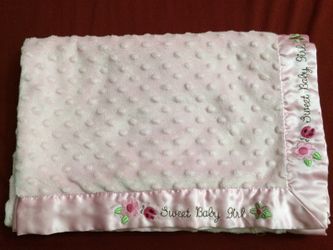 Pink baby blanket