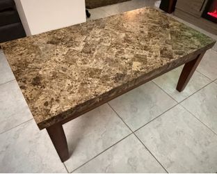 Real marble coffee table