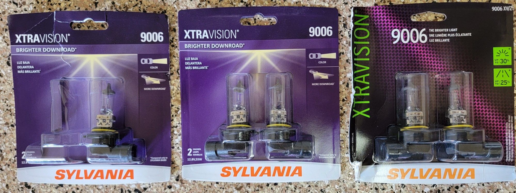 9006 Sylvania XtraVision Halogen Headlights (5 bulbs)