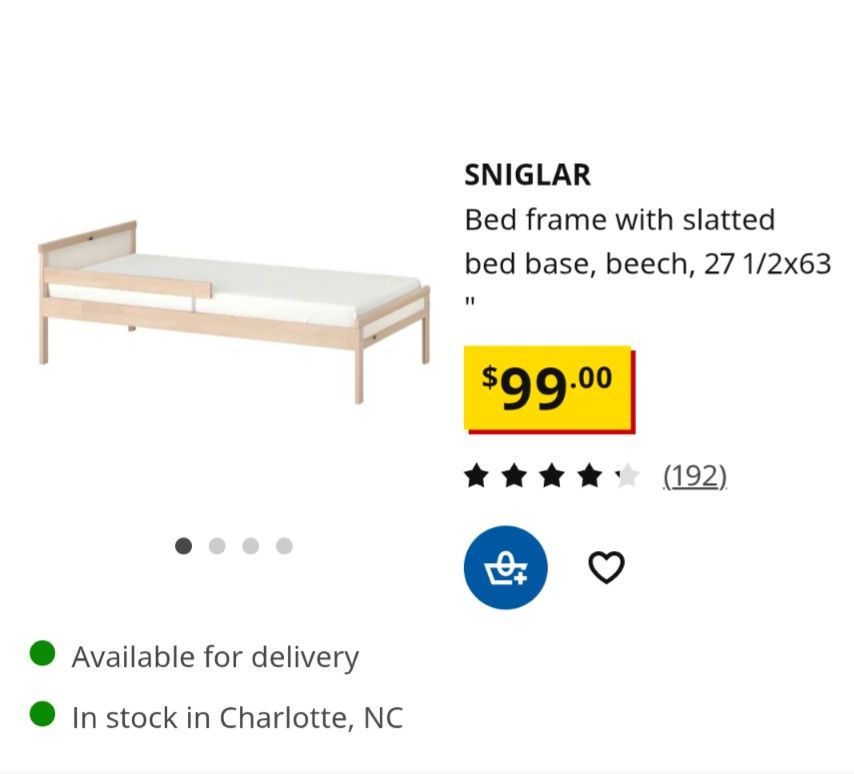IKEA Junior Bed, New Mattress And Bed Supports