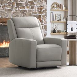 New Simon Li Leather Power Recliner – Zero Gravity