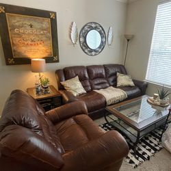 Leather Sofa and table Set
