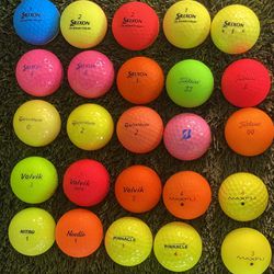 25 Colored Golf Balls 