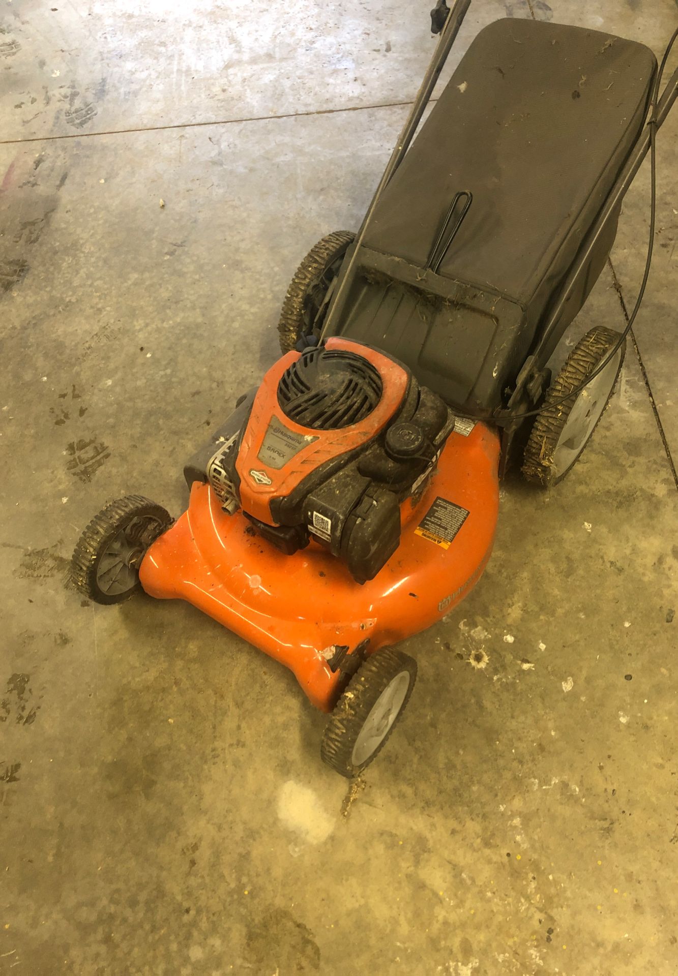 Used husqvarna push mower