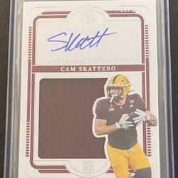2025 National Treasures Collegiate Cam Skattebo RC College Silhouette Auto 31/99