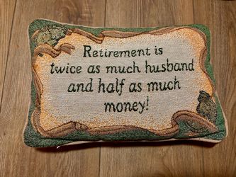 Fun Retirement pillow