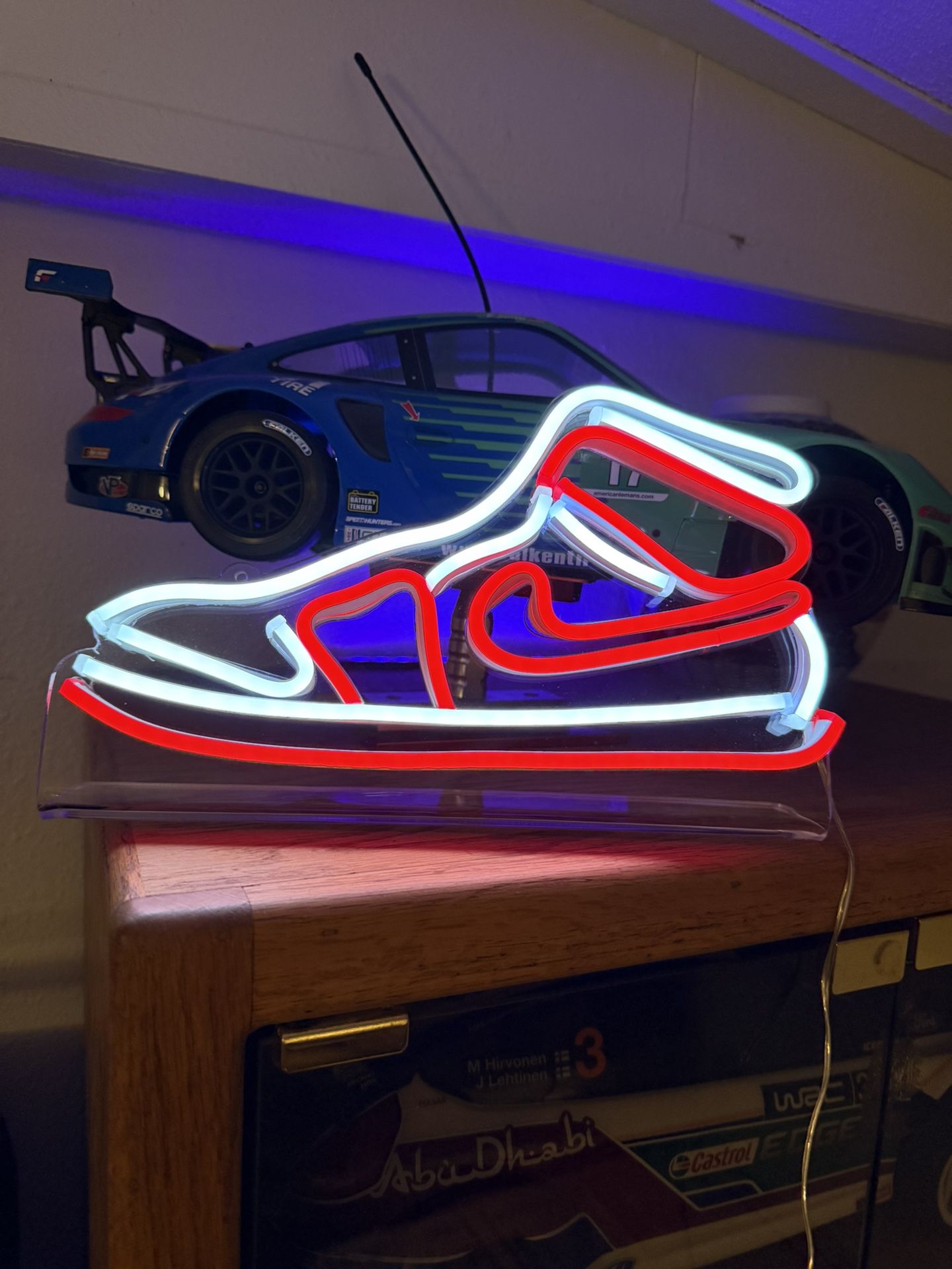 Nike Athletic Shoe Neon Light