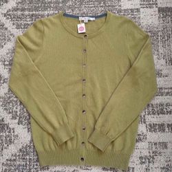 NWT Boden 100% Cashmere Cardigan size 10 
