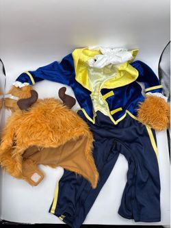 Disney Baby Beauty And The Beast Size 6-12 Months Beast Halloween Costume New!