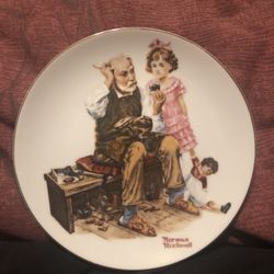 2 Norman Rockwell Plates