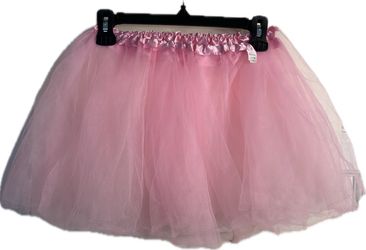 Girls Pink Tulle Tutu Skirt Size OneSize