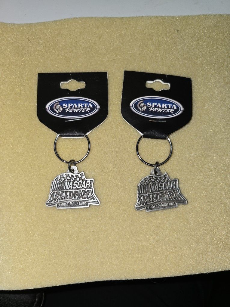 Official Nascar Speedpark Smokey Mountains Keychains
