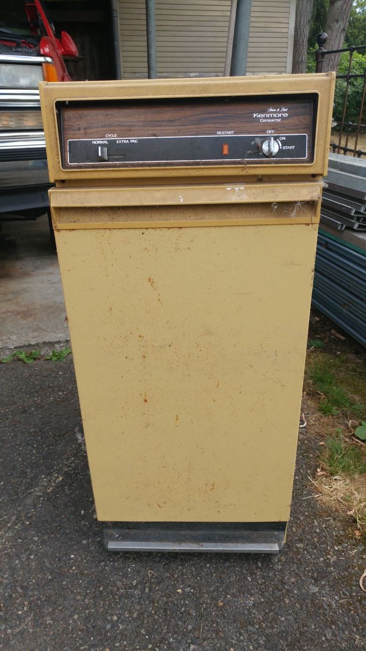1970's sears kenmore trash compactor