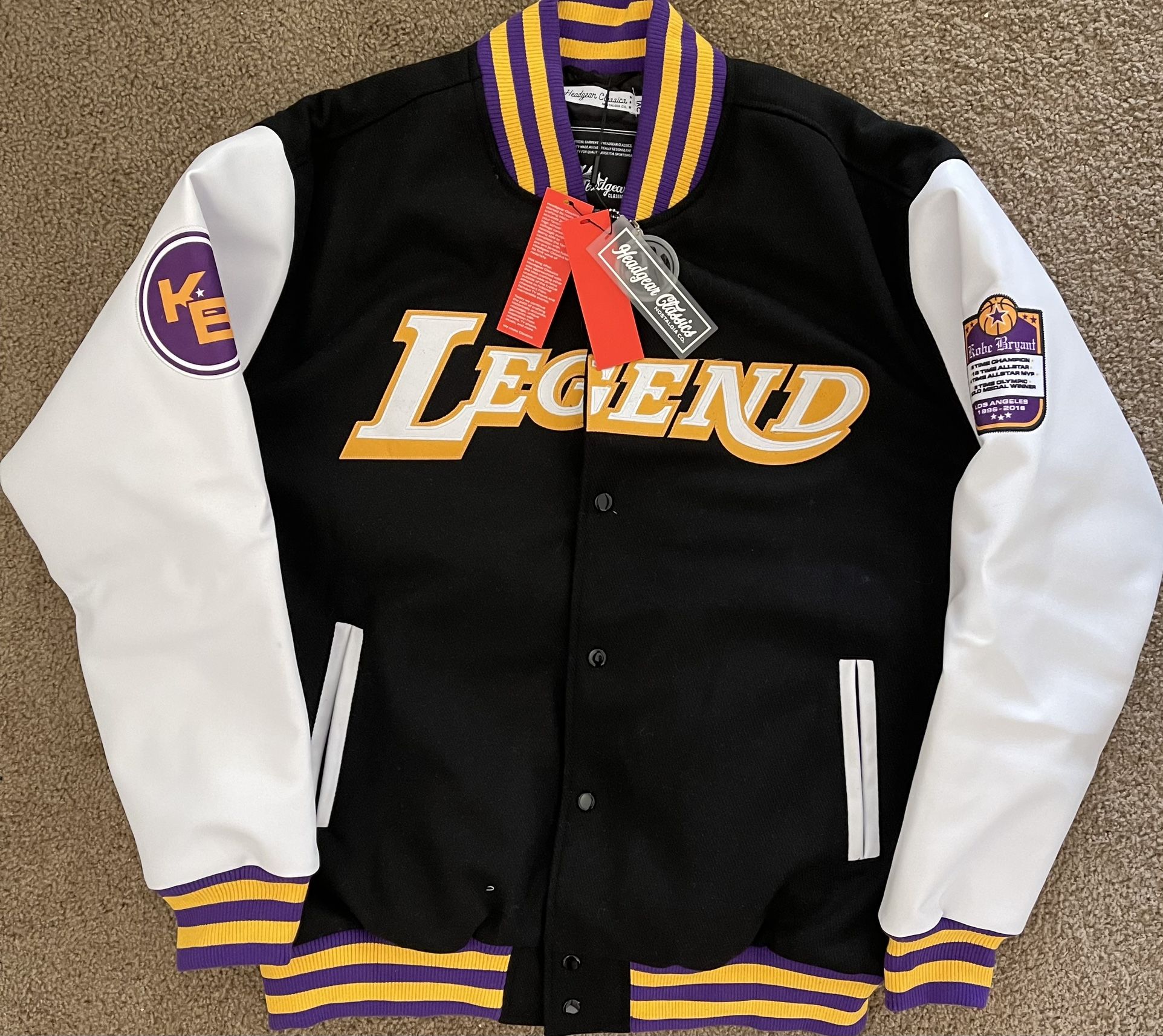 Headgear Classics Lakers Kobe LEGEND Varsity Jacket 3XL