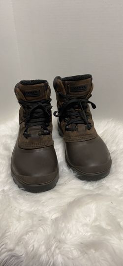 Sorel Kaufman men leather rubber boots size 8