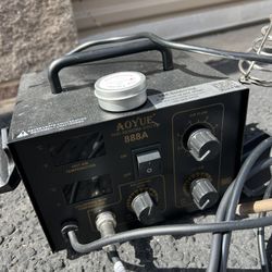 Aoyue 888A SMD rework station with temperature controls.