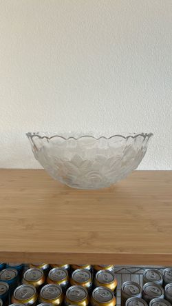 12” Glass Serving Bowl