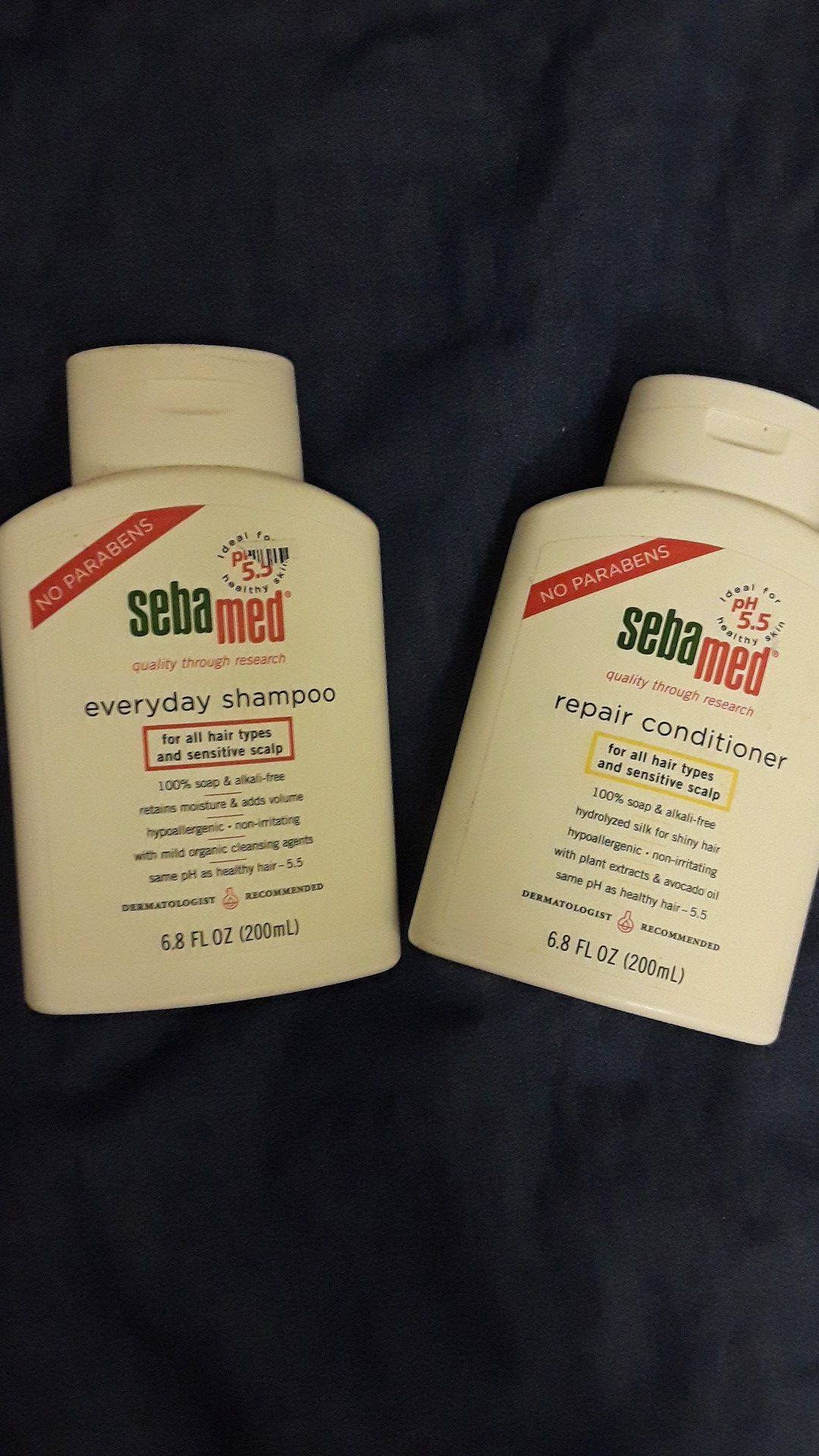 Seba med shampoo/conditioner $7each