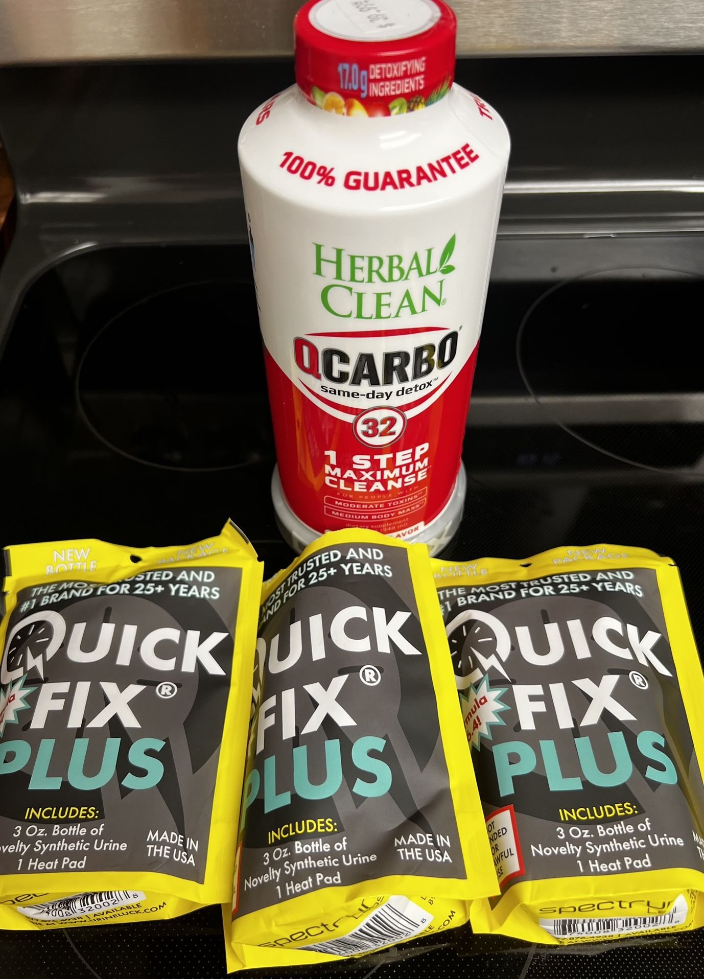 Quick Fix Plus, Herbal Clean Qcarbo Bundle. Brand New Urine Pee