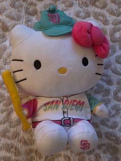 Hello Kitty plushie SD Padres