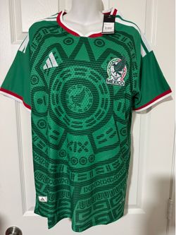 Sizes L -XL-and 2XL — Mexico National Team Green Home Jersey for the 2026 World Cup — Adidas — Slim Fit