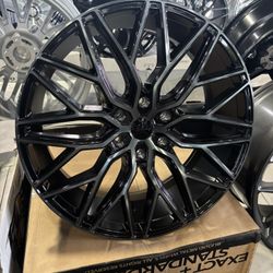 22x9.  6x135.  BLACK DDT.    OFFSET   35. 