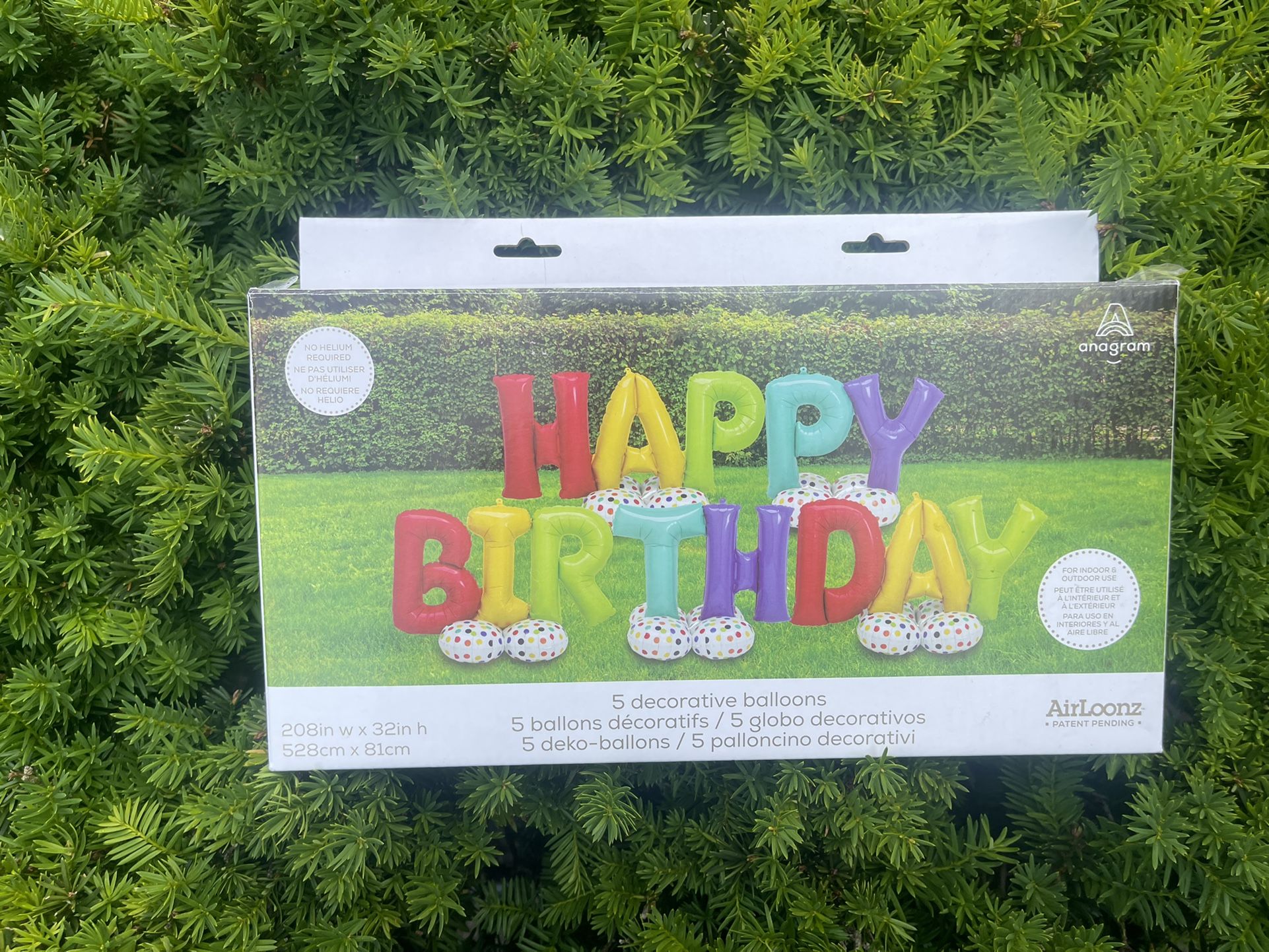 Happy Birthday balloons