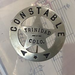 Antique Trinidad, CO Constable Badge - Star-in-Circle - L.A. Rubber Stamp Co.