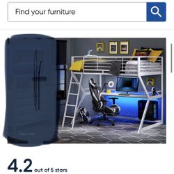 White Rooms To Go Semi New Gaming Bed 